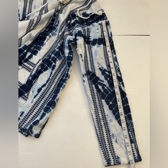 Beach by Exist Hooded Pullover Long sleeve Blue Tie Dye Size M - Picture 7 of 8